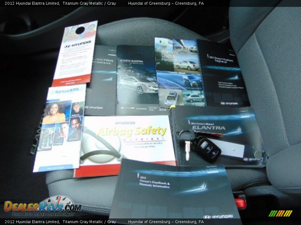 2012 Hyundai Elantra Limited Titanium Gray Metallic / Gray Photo #23