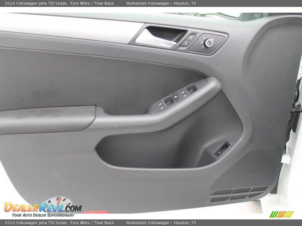 2014 Volkswagen Jetta TDI Sedan Pure White / Titan Black Photo #8