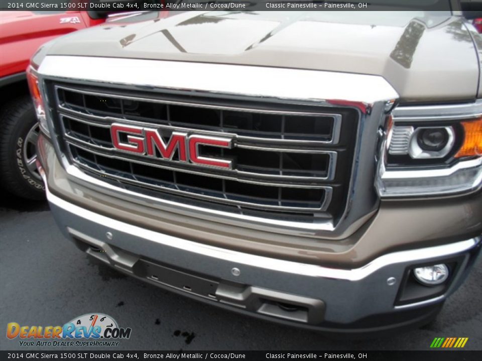 2014 GMC Sierra 1500 SLT Double Cab 4x4 Bronze Alloy Metallic / Cocoa/Dune Photo #2