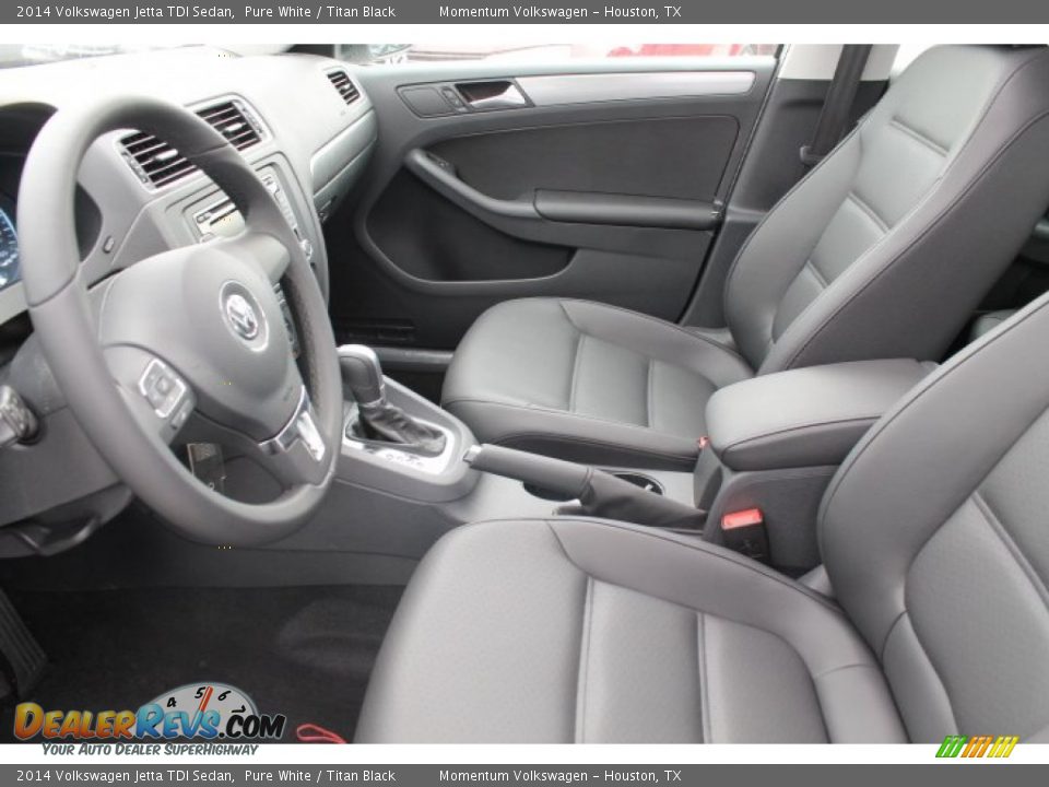 2014 Volkswagen Jetta TDI Sedan Pure White / Titan Black Photo #9