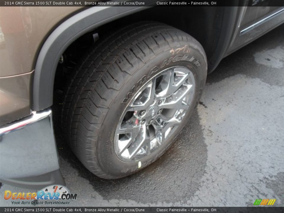 2014 GMC Sierra 1500 SLT Double Cab 4x4 Bronze Alloy Metallic / Cocoa/Dune Photo #3