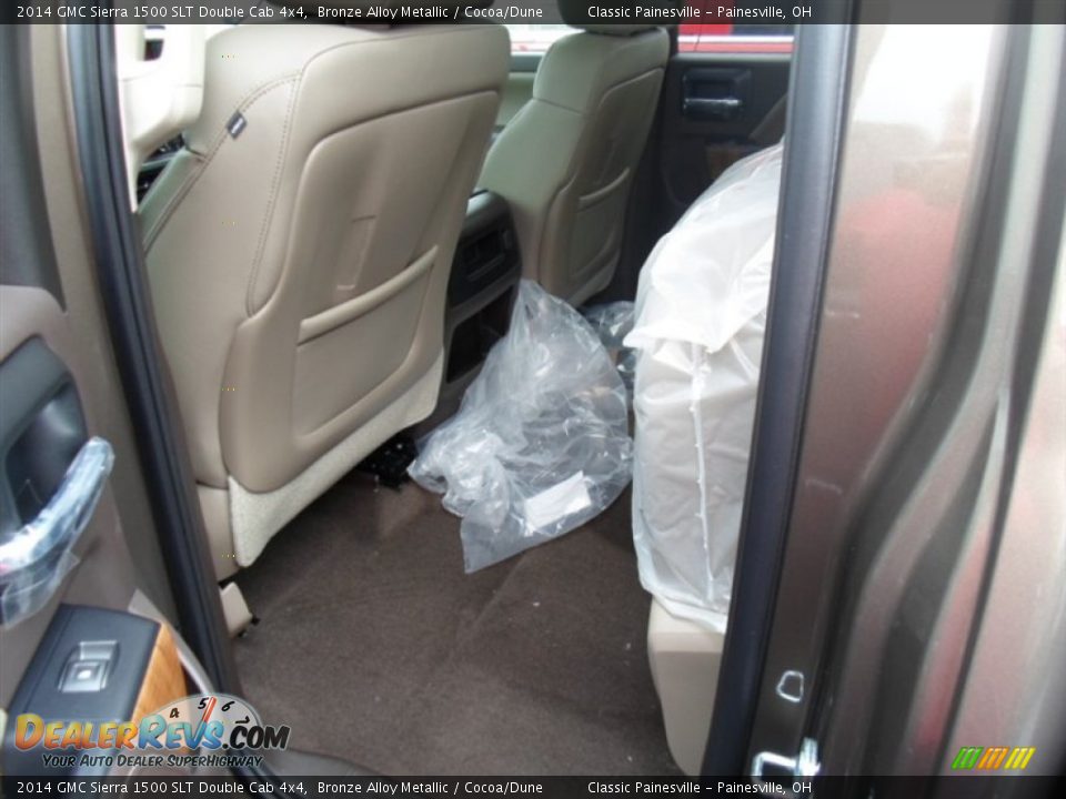 2014 GMC Sierra 1500 SLT Double Cab 4x4 Bronze Alloy Metallic / Cocoa/Dune Photo #5