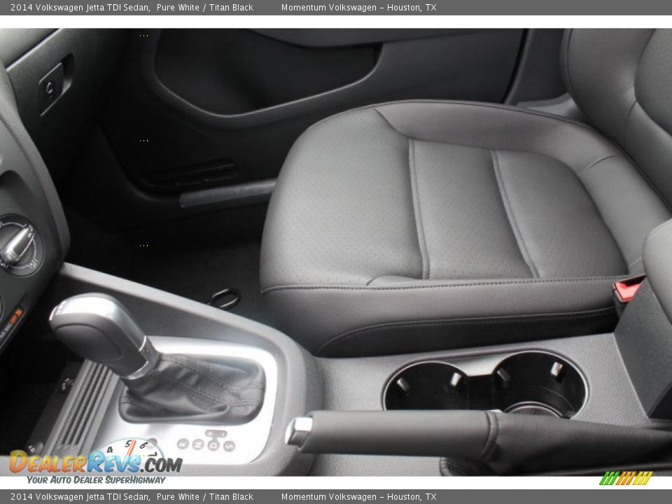 2014 Volkswagen Jetta TDI Sedan Pure White / Titan Black Photo #12