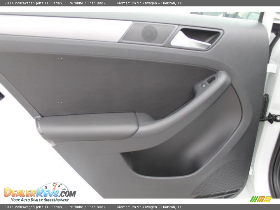 2014 Volkswagen Jetta TDI Sedan Pure White / Titan Black Photo #18