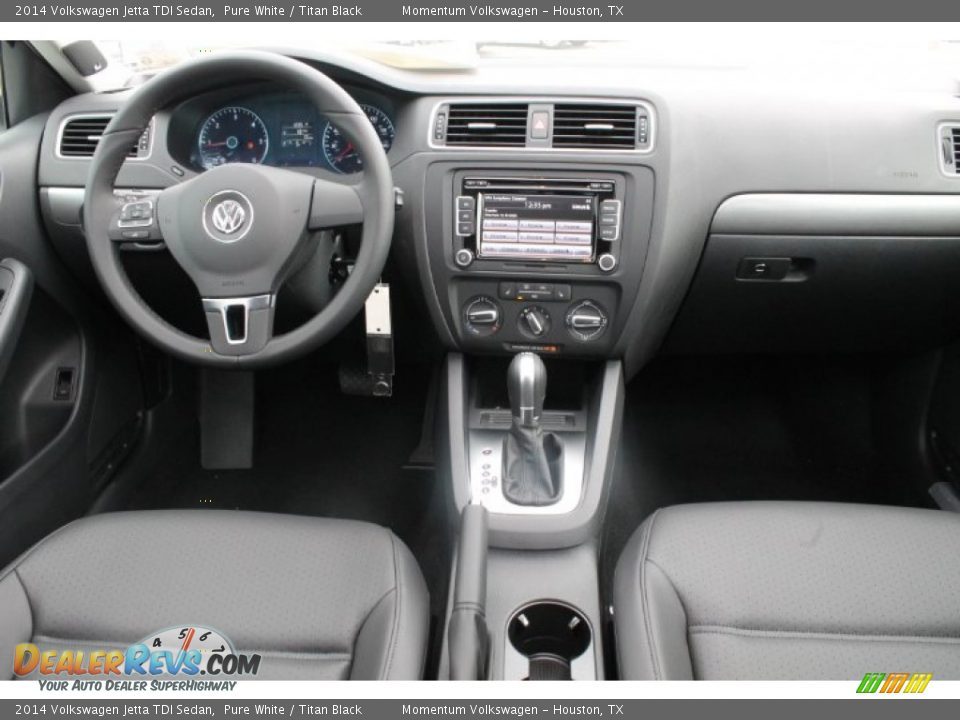 2014 Volkswagen Jetta TDI Sedan Pure White / Titan Black Photo #20