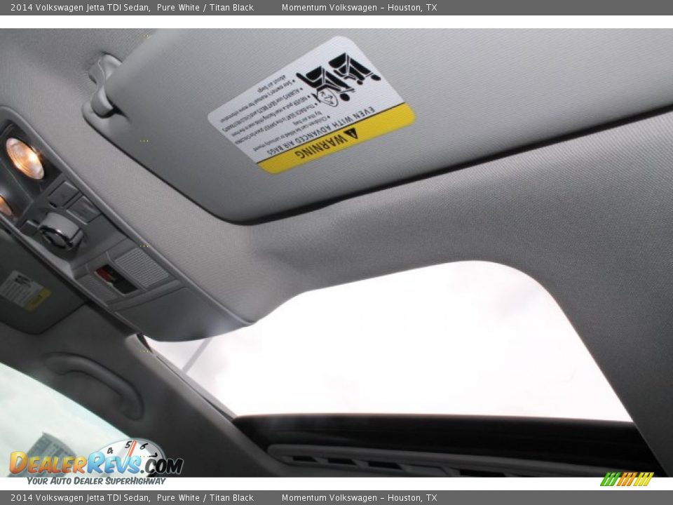 2014 Volkswagen Jetta TDI Sedan Pure White / Titan Black Photo #22