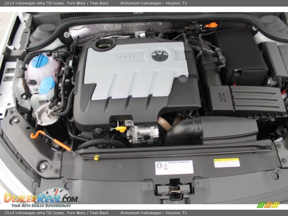 2014 Volkswagen Jetta TDI Sedan Pure White / Titan Black Photo #24