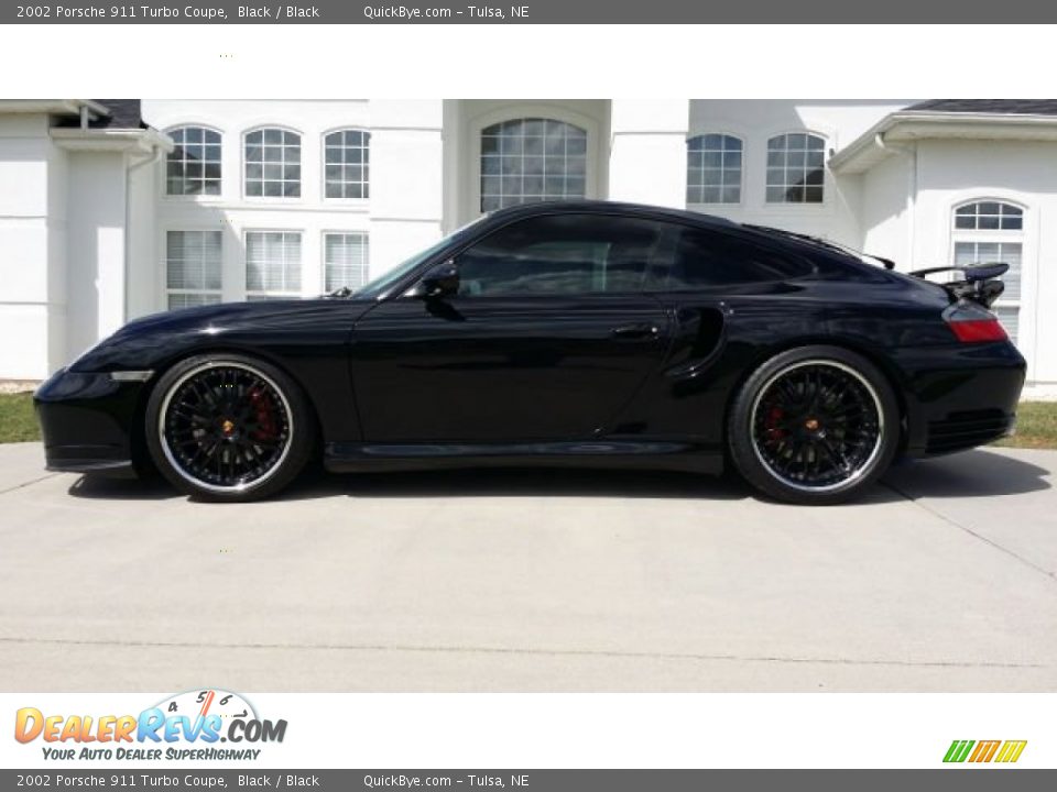 2002 Porsche 911 Turbo Coupe Black / Black Photo #1