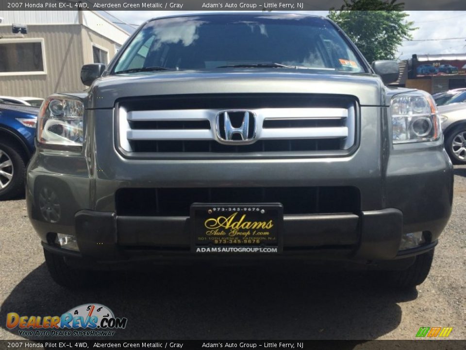 2007 Honda Pilot EX-L 4WD Aberdeen Green Metallic / Gray Photo #2