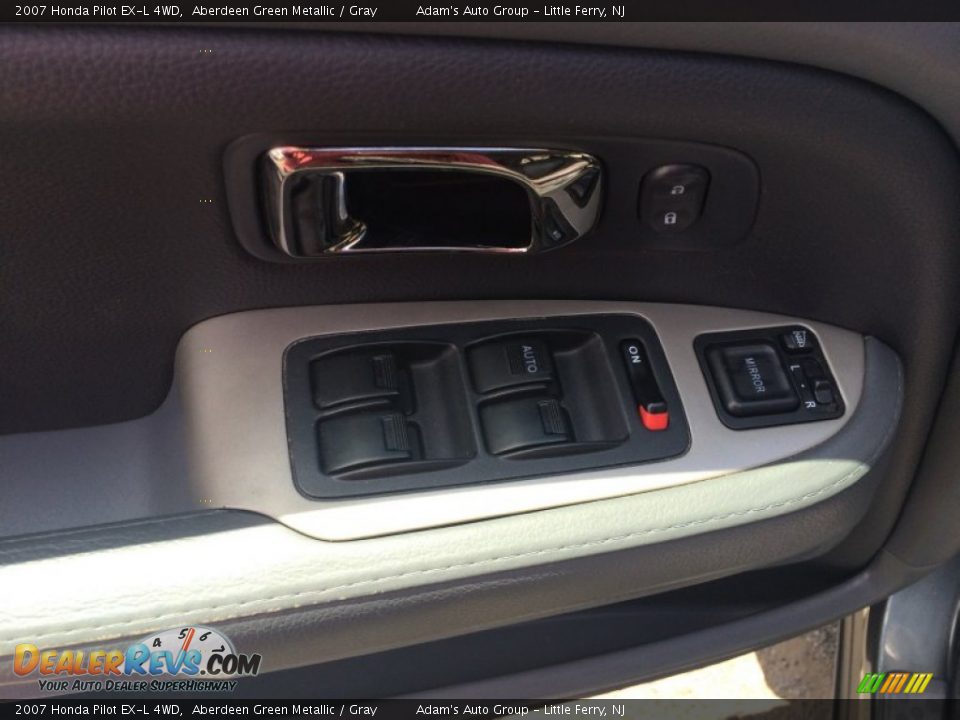 2007 Honda Pilot EX-L 4WD Aberdeen Green Metallic / Gray Photo #6