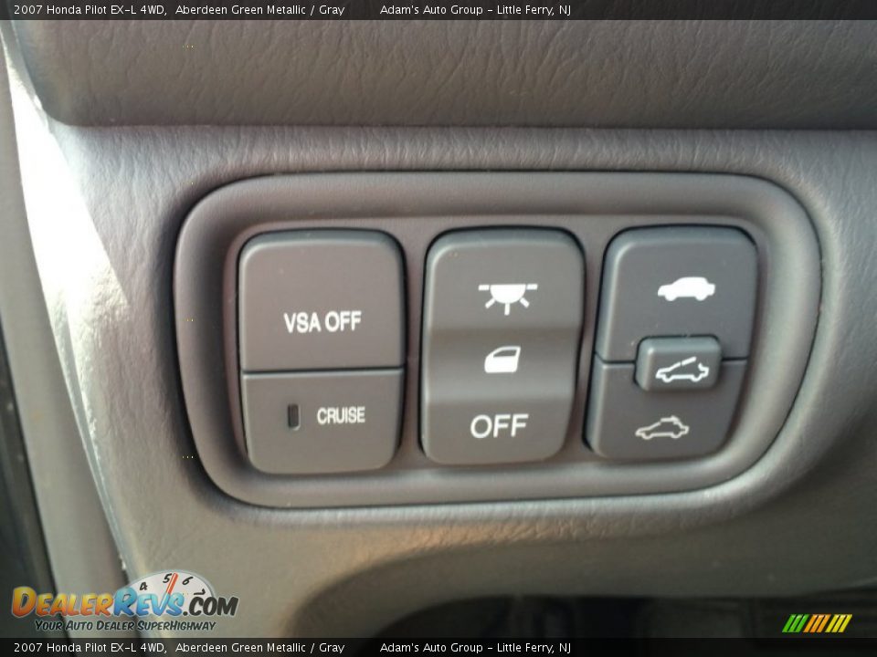 2007 Honda Pilot EX-L 4WD Aberdeen Green Metallic / Gray Photo #7