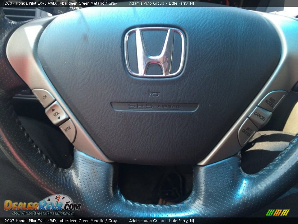 2007 Honda Pilot EX-L 4WD Aberdeen Green Metallic / Gray Photo #8