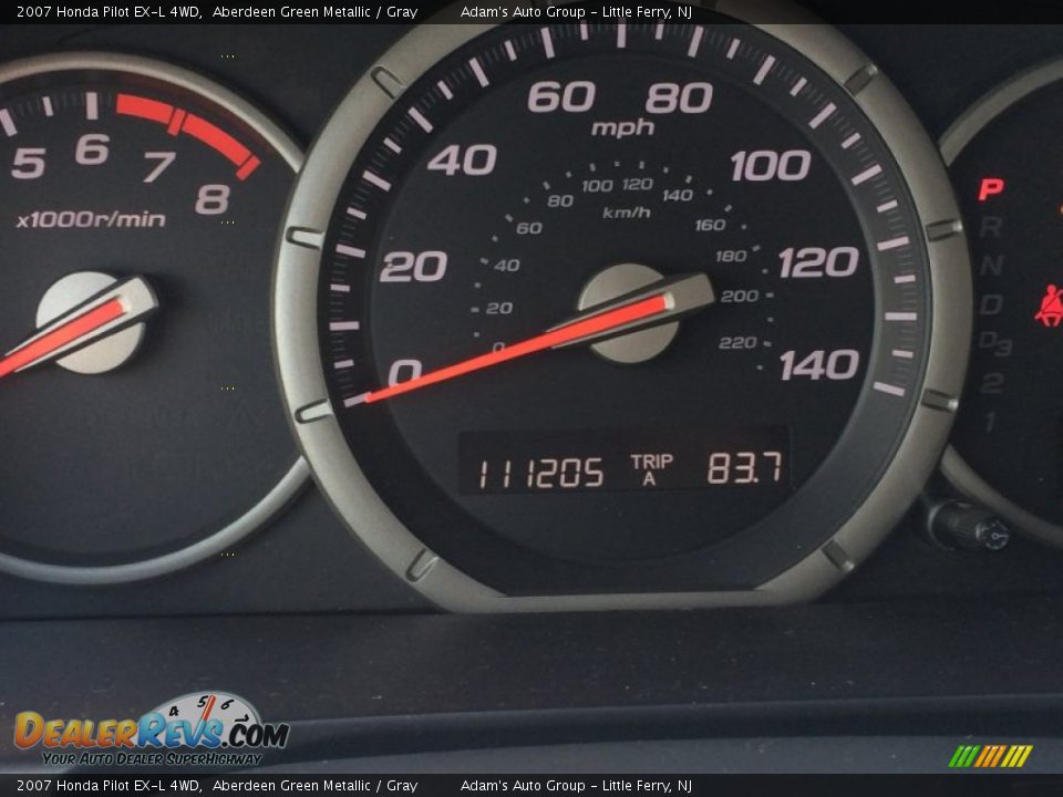 2007 Honda Pilot EX-L 4WD Aberdeen Green Metallic / Gray Photo #9