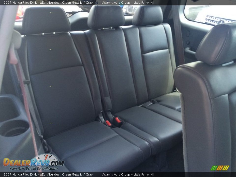 2007 Honda Pilot EX-L 4WD Aberdeen Green Metallic / Gray Photo #19