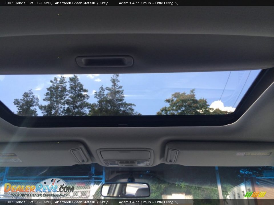 2007 Honda Pilot EX-L 4WD Aberdeen Green Metallic / Gray Photo #22