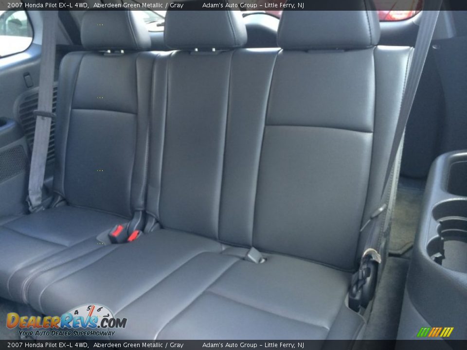 2007 Honda Pilot EX-L 4WD Aberdeen Green Metallic / Gray Photo #24