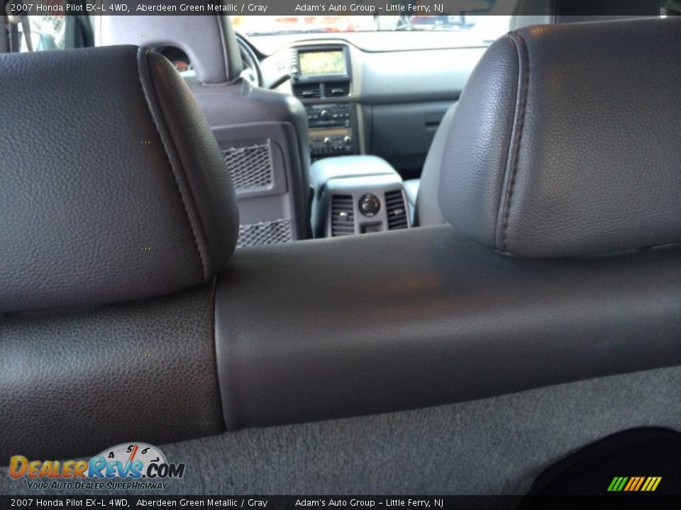2007 Honda Pilot EX-L 4WD Aberdeen Green Metallic / Gray Photo #25
