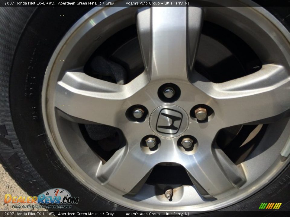 2007 Honda Pilot EX-L 4WD Aberdeen Green Metallic / Gray Photo #28