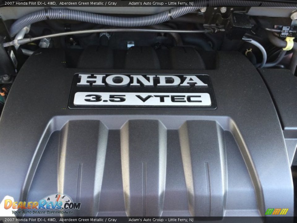 2007 Honda Pilot EX-L 4WD Aberdeen Green Metallic / Gray Photo #29