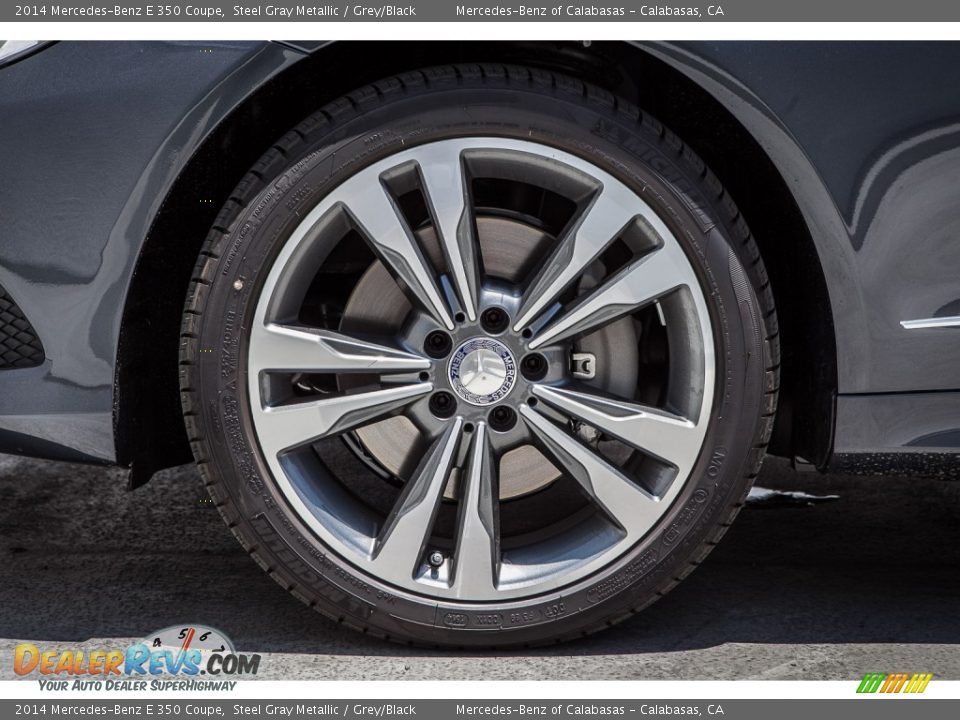 2014 Mercedes-Benz E 350 Coupe Steel Gray Metallic / Grey/Black Photo #10