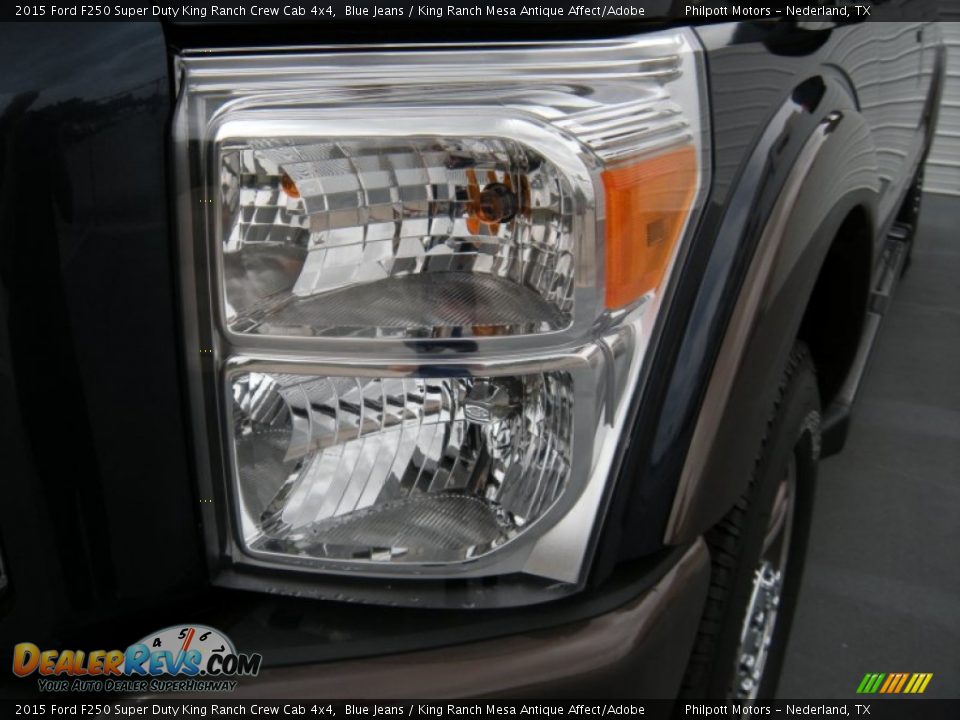2015 Ford F250 Super Duty King Ranch Crew Cab 4x4 Blue Jeans / King Ranch Mesa Antique Affect/Adobe Photo #9