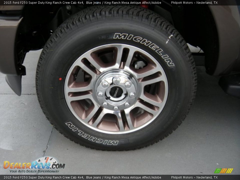 2015 Ford F250 Super Duty King Ranch Crew Cab 4x4 Blue Jeans / King Ranch Mesa Antique Affect/Adobe Photo #11