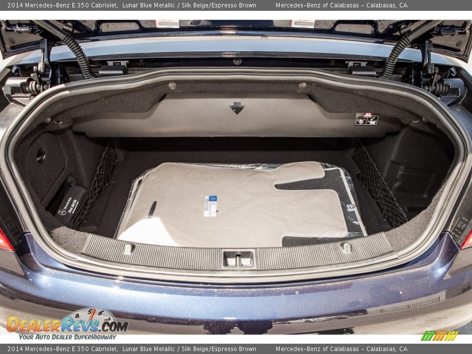 2014 Mercedes-Benz E 350 Cabriolet Lunar Blue Metallic / Silk Beige/Espresso Brown Photo #4