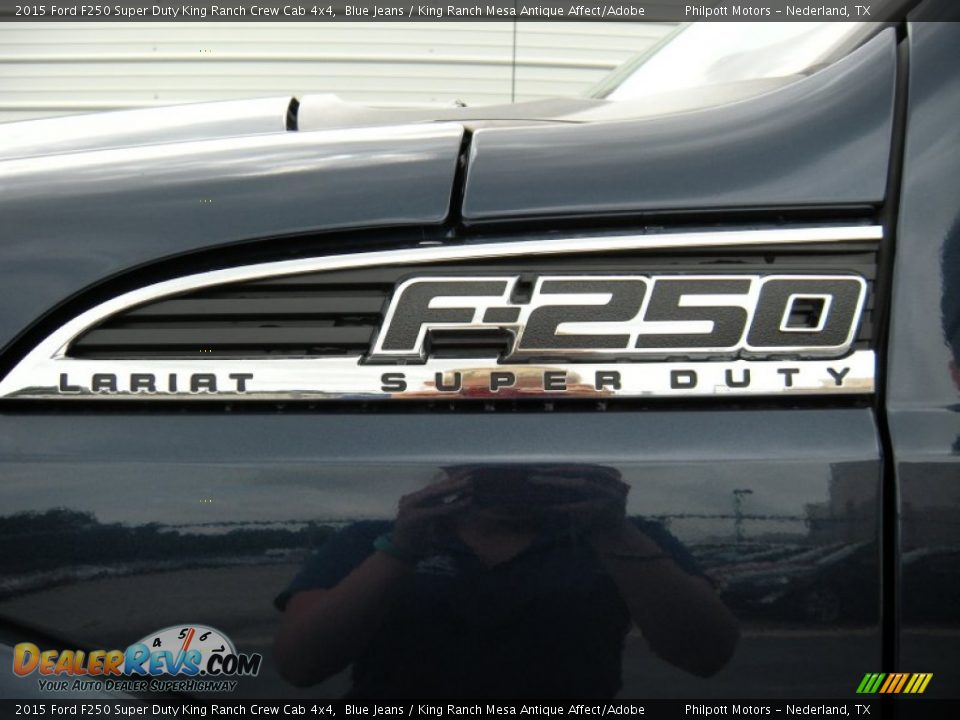 2015 Ford F250 Super Duty King Ranch Crew Cab 4x4 Blue Jeans / King Ranch Mesa Antique Affect/Adobe Photo #14