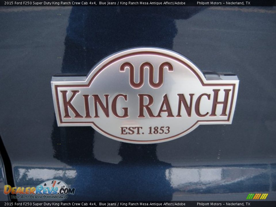 2015 Ford F250 Super Duty King Ranch Crew Cab 4x4 Blue Jeans / King Ranch Mesa Antique Affect/Adobe Photo #15