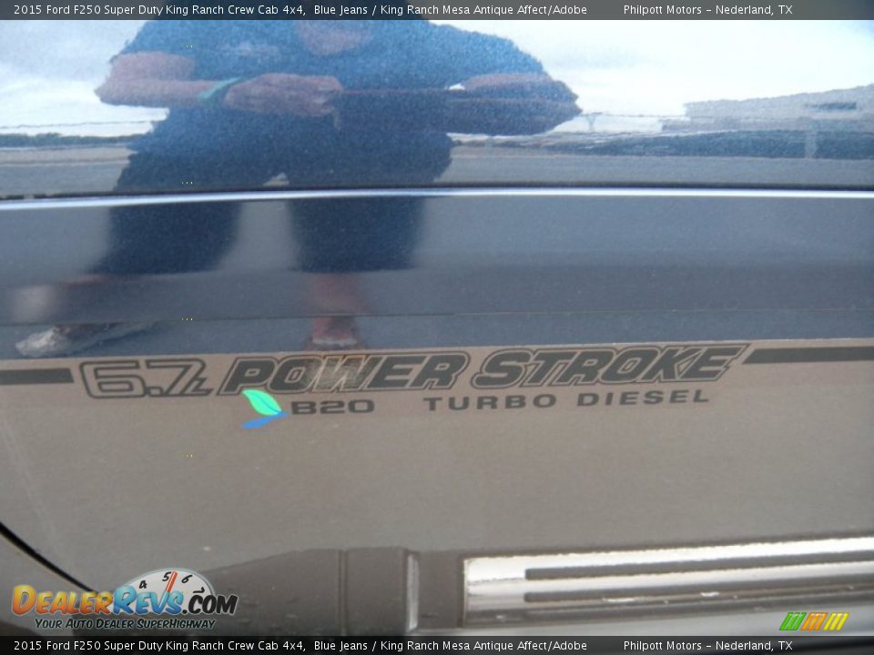2015 Ford F250 Super Duty King Ranch Crew Cab 4x4 Blue Jeans / King Ranch Mesa Antique Affect/Adobe Photo #16