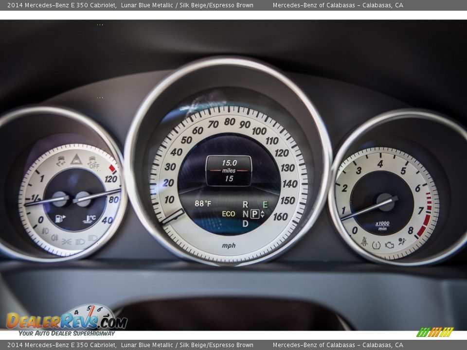 2014 Mercedes-Benz E 350 Cabriolet Lunar Blue Metallic / Silk Beige/Espresso Brown Photo #6