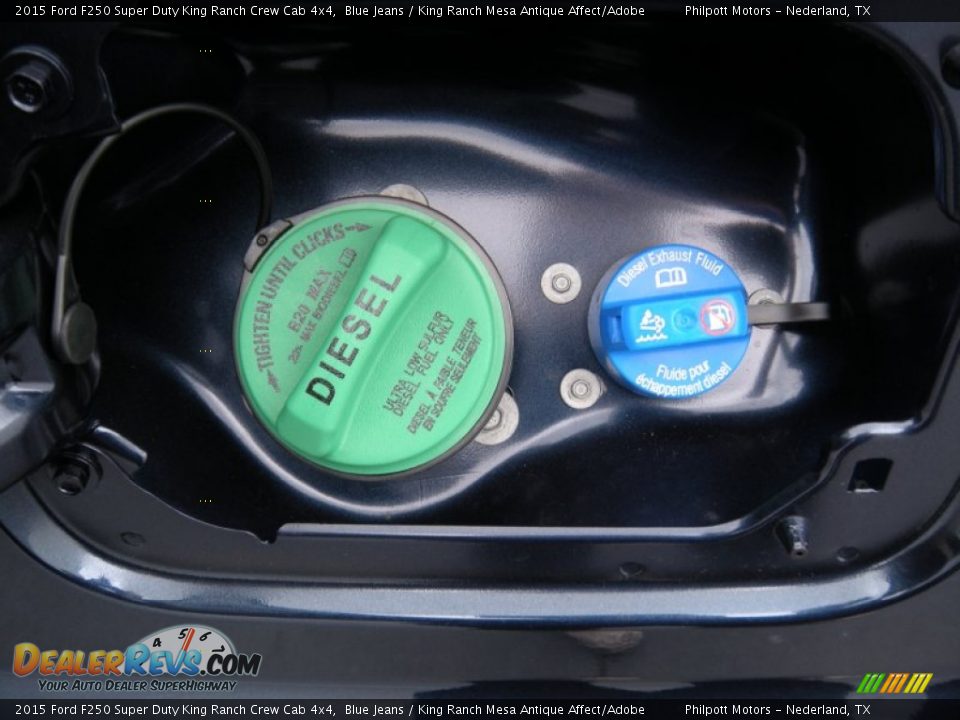 2015 Ford F250 Super Duty King Ranch Crew Cab 4x4 Blue Jeans / King Ranch Mesa Antique Affect/Adobe Photo #18