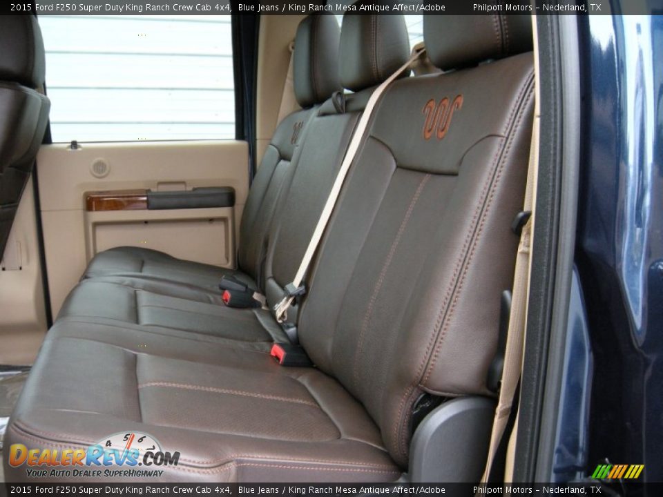 2015 Ford F250 Super Duty King Ranch Crew Cab 4x4 Blue Jeans / King Ranch Mesa Antique Affect/Adobe Photo #24
