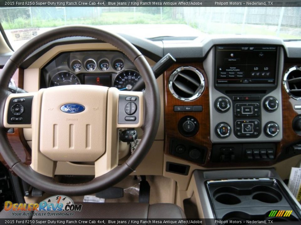2015 Ford F250 Super Duty King Ranch Crew Cab 4x4 Blue Jeans / King Ranch Mesa Antique Affect/Adobe Photo #31