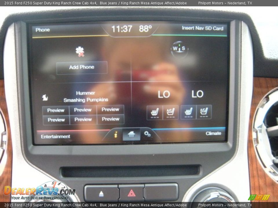 2015 Ford F250 Super Duty King Ranch Crew Cab 4x4 Blue Jeans / King Ranch Mesa Antique Affect/Adobe Photo #33