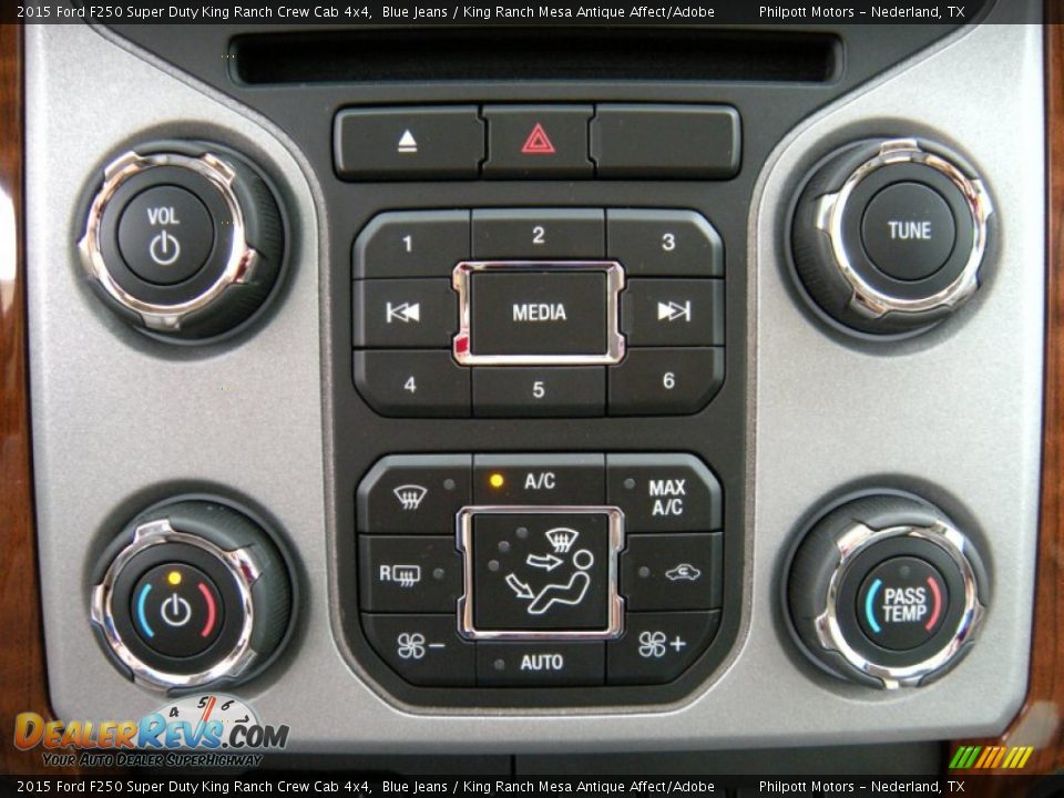 2015 Ford F250 Super Duty King Ranch Crew Cab 4x4 Blue Jeans / King Ranch Mesa Antique Affect/Adobe Photo #34