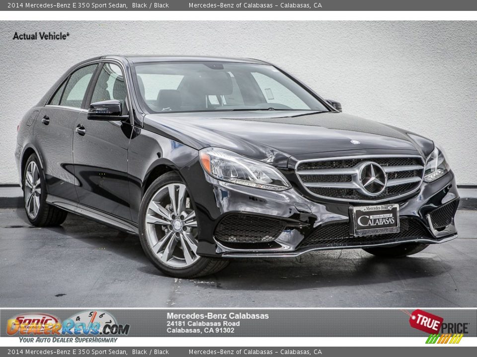 2014 Mercedes-Benz E 350 Sport Sedan Black / Black Photo #1