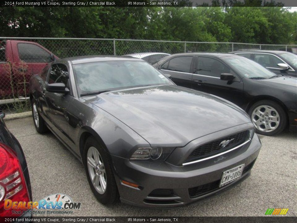 2014 Ford Mustang V6 Coupe Sterling Gray / Charcoal Black Photo #9