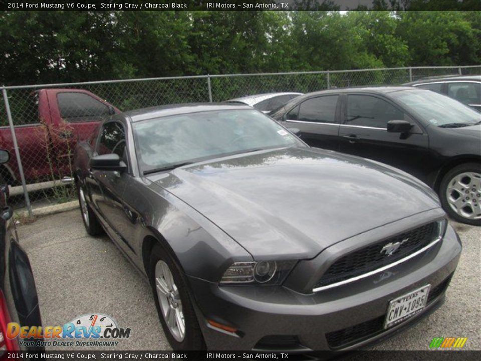 2014 Ford Mustang V6 Coupe Sterling Gray / Charcoal Black Photo #10