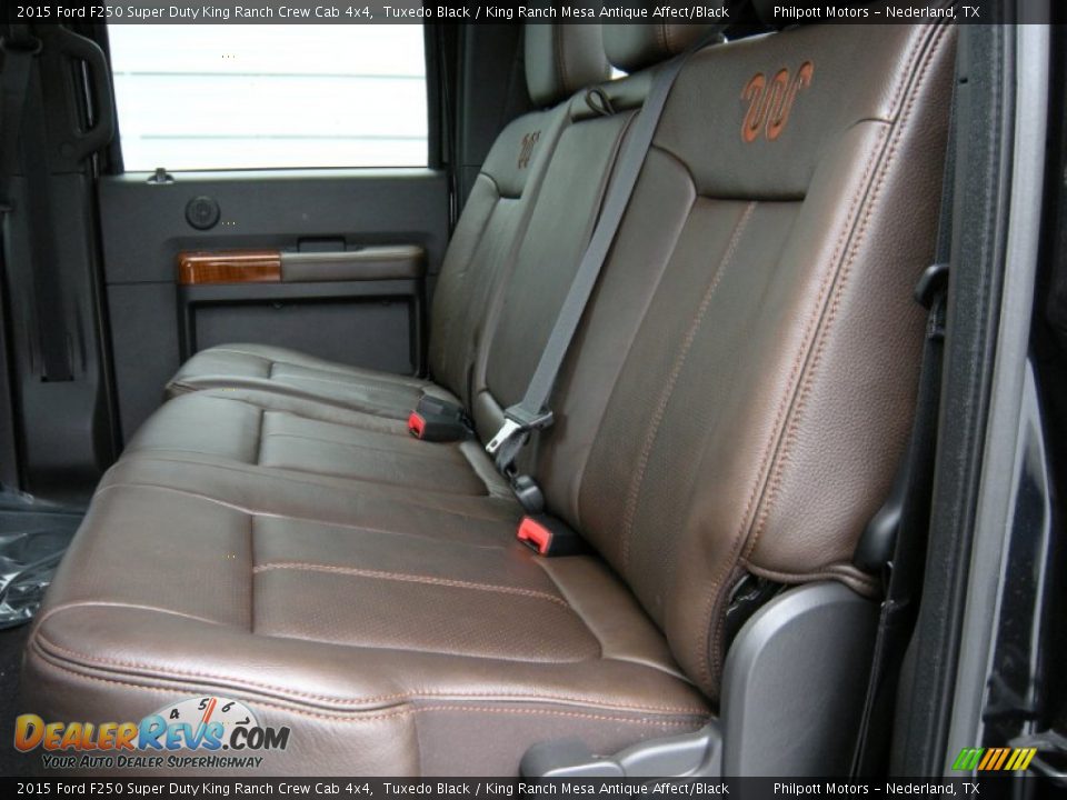 Rear Seat of 2015 Ford F250 Super Duty King Ranch Crew Cab 4x4 Photo #24