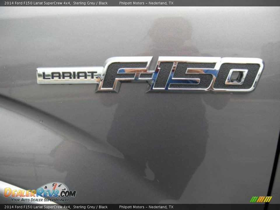 2014 Ford F150 Lariat SuperCrew 4x4 Sterling Grey / Black Photo #14