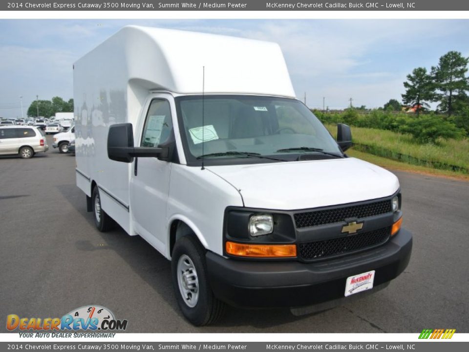 2014 Chevrolet Express Cutaway 3500 Moving Van Summit White / Medium Pewter Photo #1