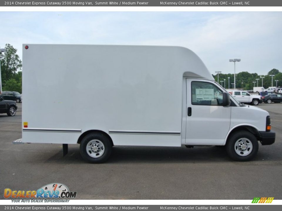 2014 Chevrolet Express Cutaway 3500 Moving Van Summit White / Medium Pewter Photo #6