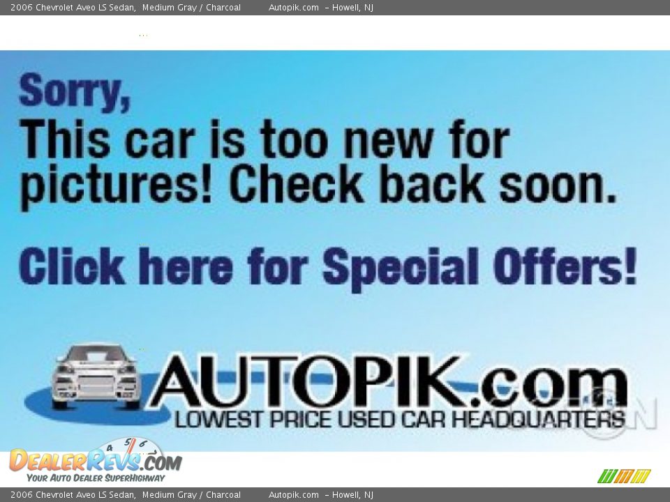 2006 Chevrolet Aveo LS Sedan Medium Gray / Charcoal Photo #1