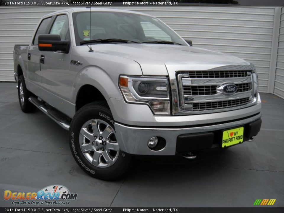 2014 Ford F150 XLT SuperCrew 4x4 Ingot Silver / Steel Grey Photo #1