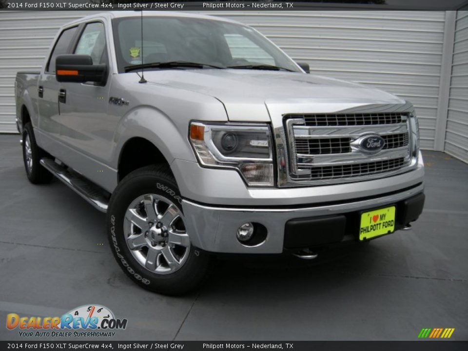 2014 Ford F150 XLT SuperCrew 4x4 Ingot Silver / Steel Grey Photo #2