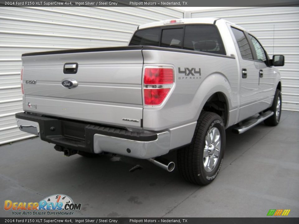 2014 Ford F150 XLT SuperCrew 4x4 Ingot Silver / Steel Grey Photo #4