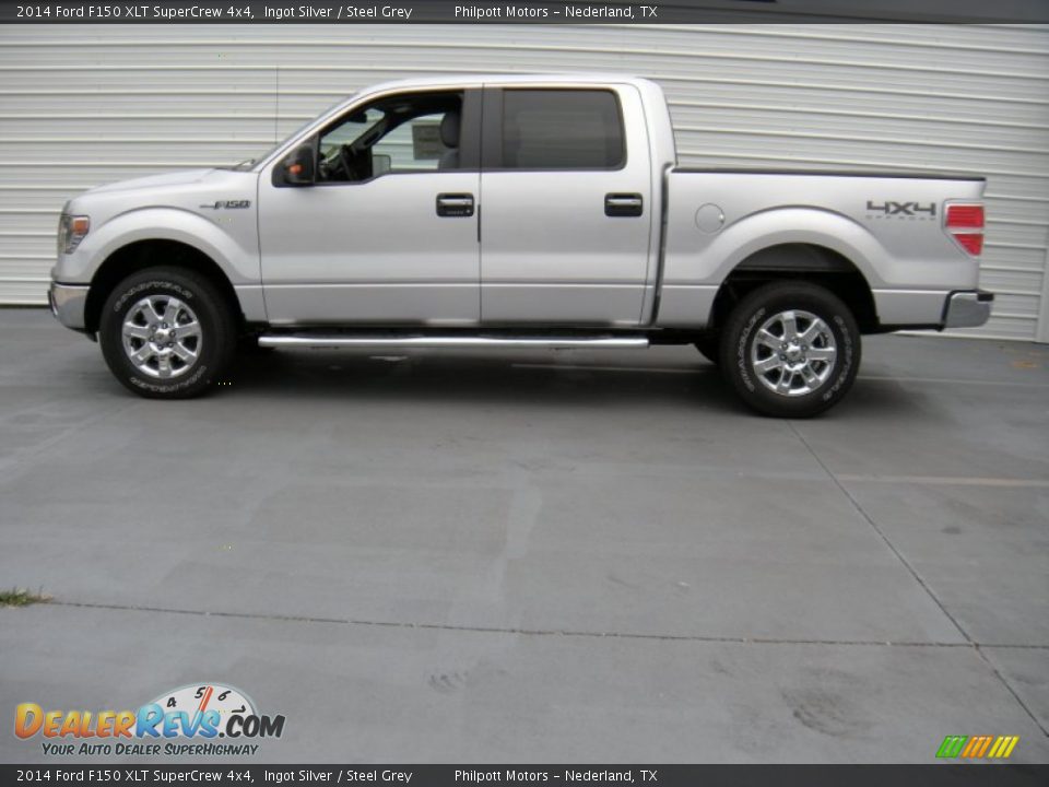 2014 Ford F150 XLT SuperCrew 4x4 Ingot Silver / Steel Grey Photo #6