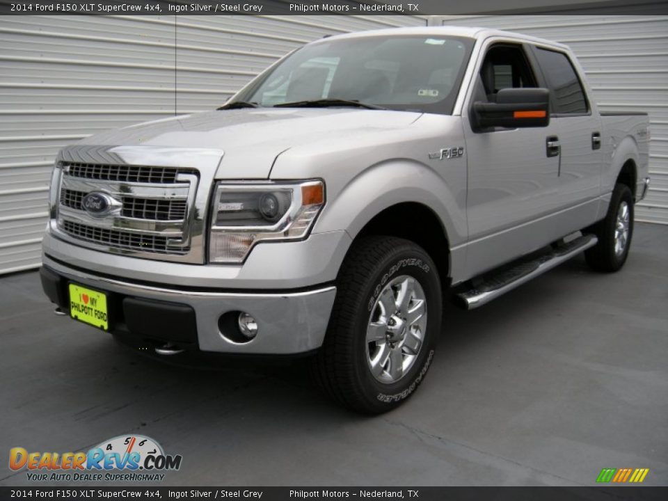2014 Ford F150 XLT SuperCrew 4x4 Ingot Silver / Steel Grey Photo #7