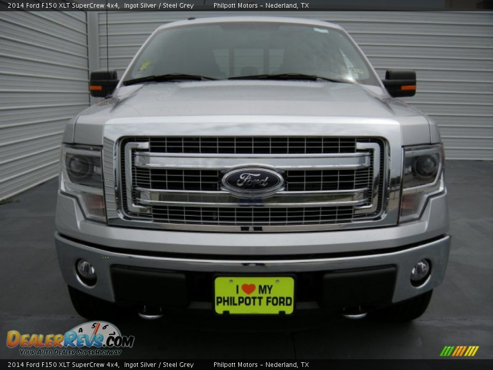 2014 Ford F150 XLT SuperCrew 4x4 Ingot Silver / Steel Grey Photo #8